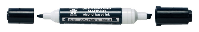 Sakura Rotulador de pizarra blanca punto doble Negro XWBKT49 Sakura Rotulador de pizarra blanca punto doble Negro XWBKT49